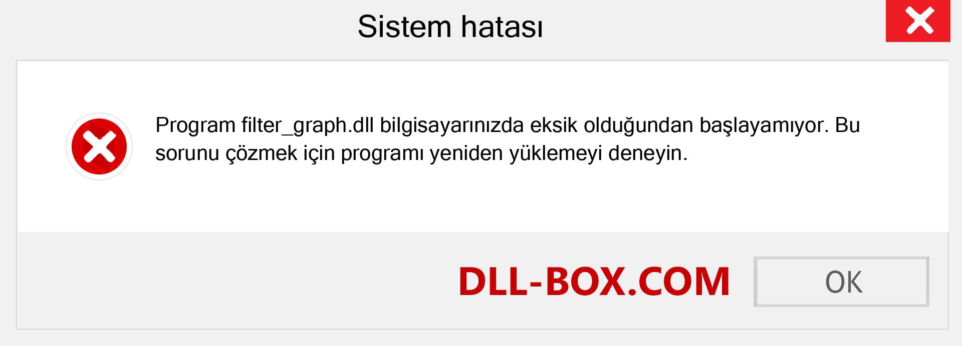 filter_graph.dll dosyası eksik mi? Windows 7, 8, 10 için İndirin - Windows'ta filter_graph dll Eksik Hatasını Düzeltin, fotoğraflar, resimler